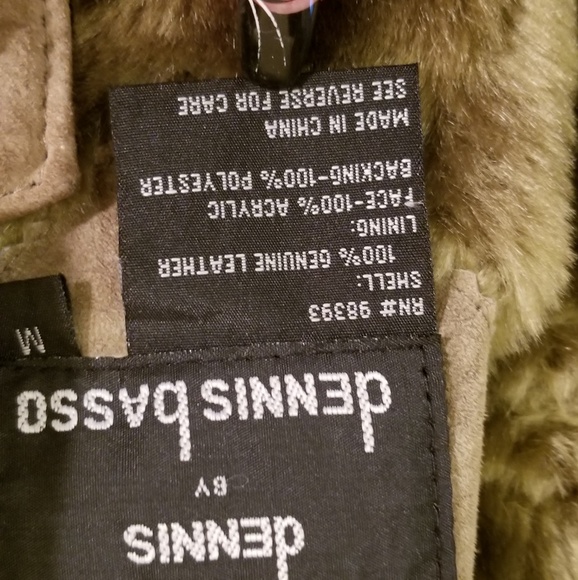 EUC Olive Green Suede Coat - Picture 7 of 7